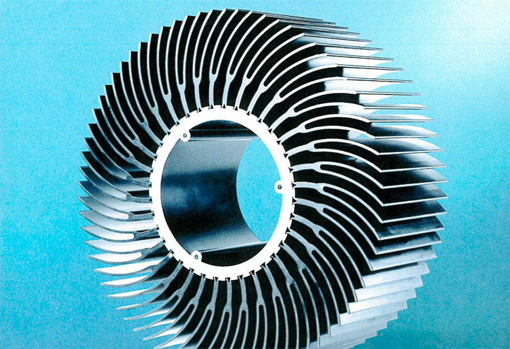 An extruded heat sink for LED hazardous industrial lighting from Richard Hinkle and Joe Becknell of Magnode Corporation won the 2014 Professional Award in the Engineered Products category.