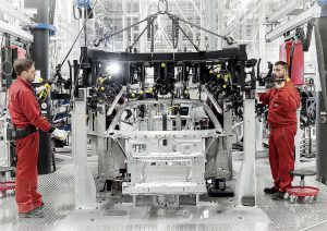 R8 production at Audi Böllinger Höfe
