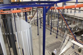 Gateway Extrusions New Vertical Powder Paint Line