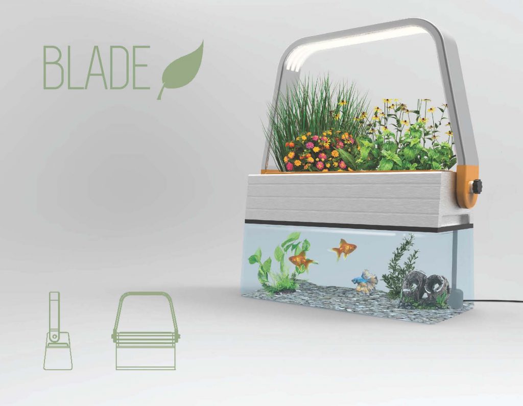 Blade home aquaponics system