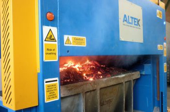 ALTEK's automated salt slag press