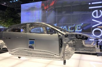 Jagurar I-PACE body in white