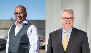 Sanjeev Gupta, chairman of GFG Alliance, and Arnaud de Weert, chief executive of ALVANCE