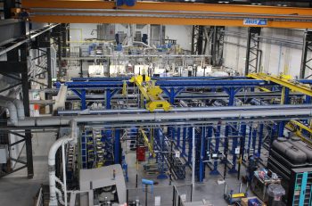 Figure 4. Flextreme production line installed in 2008, which has since been moved to the new expanded facility.