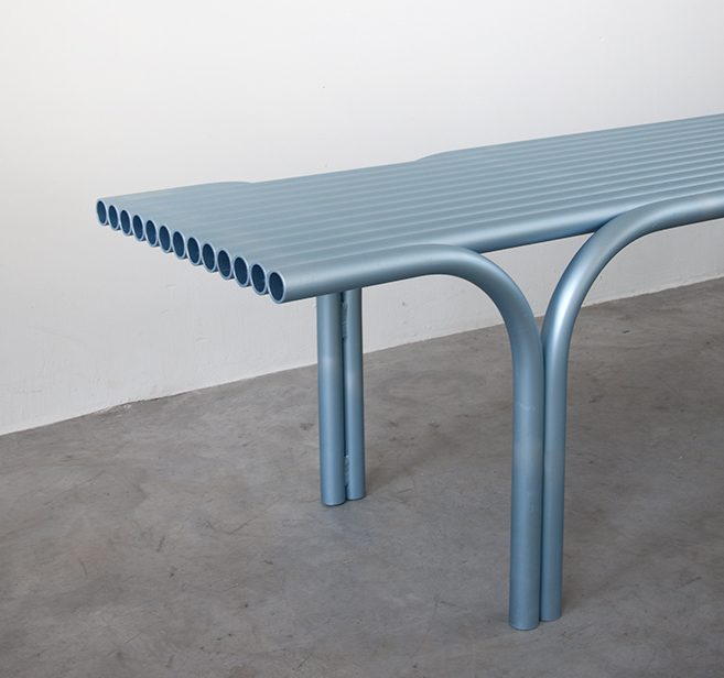 aluminum bench