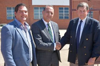 A-Tech Extrusion Systems submitted a development application in September 2019 (L-R): Tony Mileto, Orange City Council’s Employment and Economic Development Committee chair; Barry Barakat, an A-Tech executive; and and Reg Kidd, Orange City mayor.