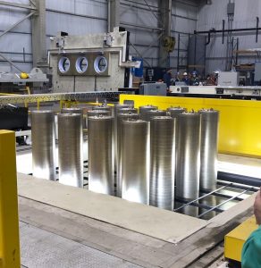 Figure 4. First cast of aluminum billet at the new Ellwood casting operation.