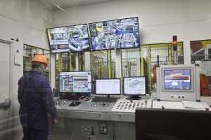 Figure 3. A central control room allows operators to observe the complete extrusion process.