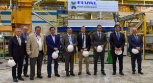 Executives at ElvalHalcor held an event to present the newly installed tandem hot rolling mill to Turkey's Prime Minister Kyriakos Mitsotakis in July 2020.