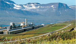 Figure 4. Alcoa Fjardaál aluminum smelter in Iceland.