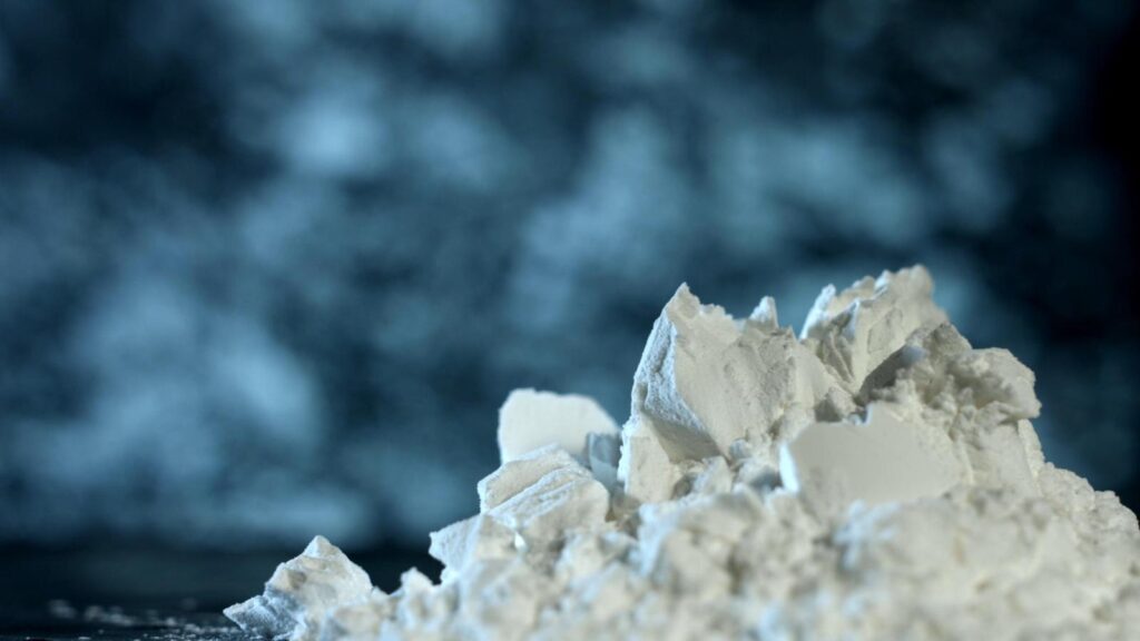 Scandium oxide powder.