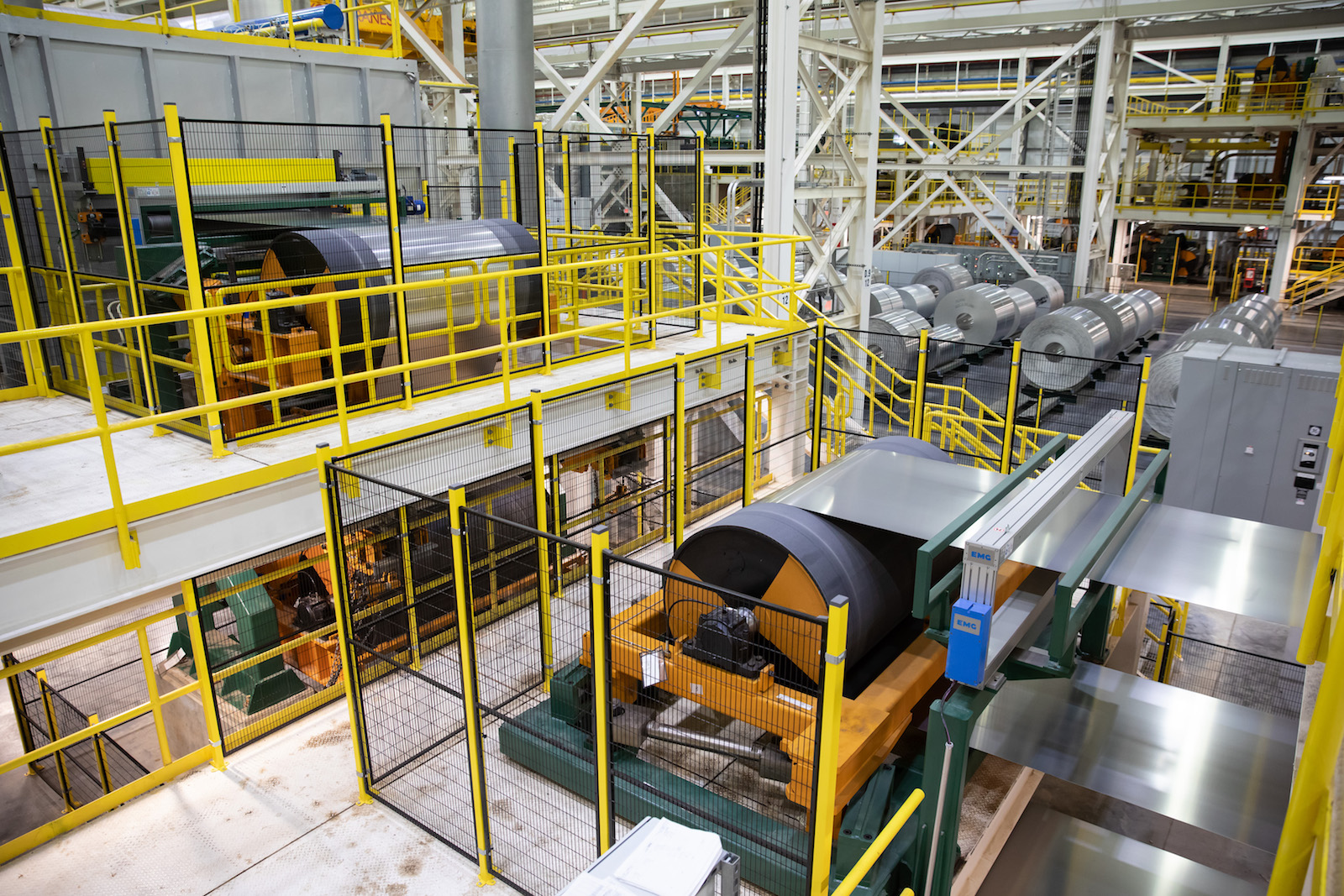 Processing of aluminum sheet for automotive applications in Guthrie. 
