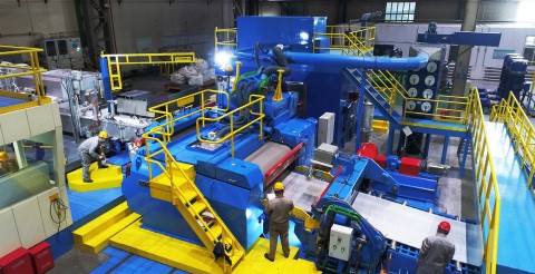 Continuous casting equipment from Hazelett.