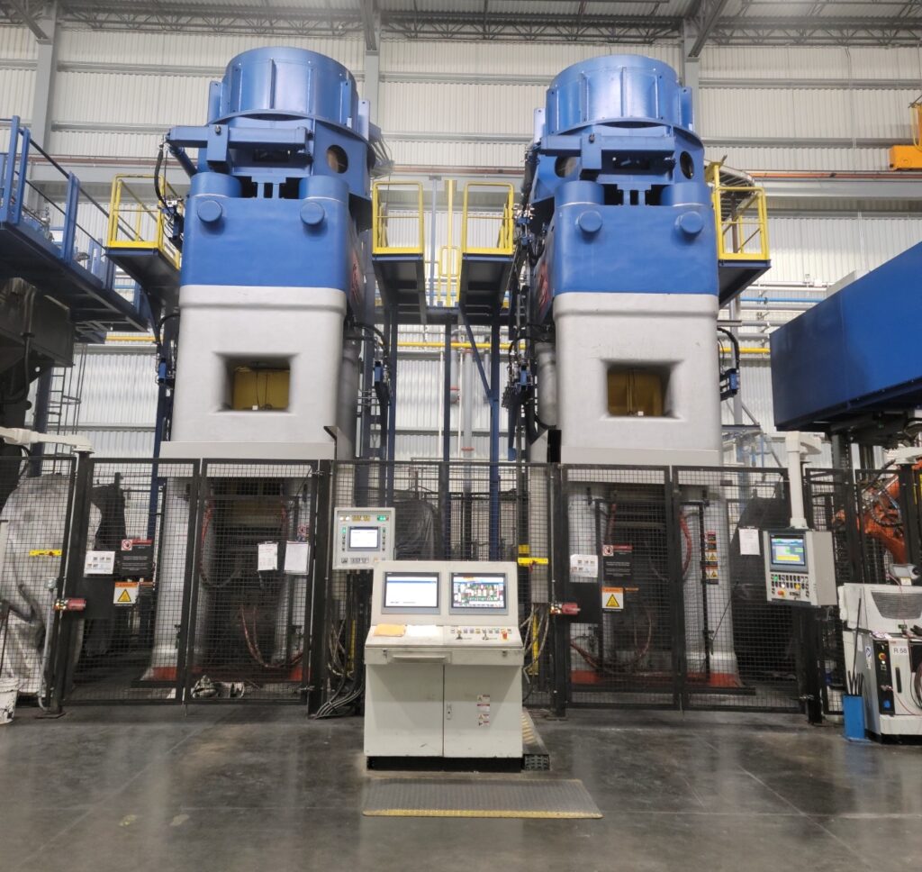 Figure 2. Two 4,000-ton screw presses are the heart of the Bharat Forge Aluminum USA’s new production line in North Carolina. (Source: Bharat Forge Aluminum USA.)