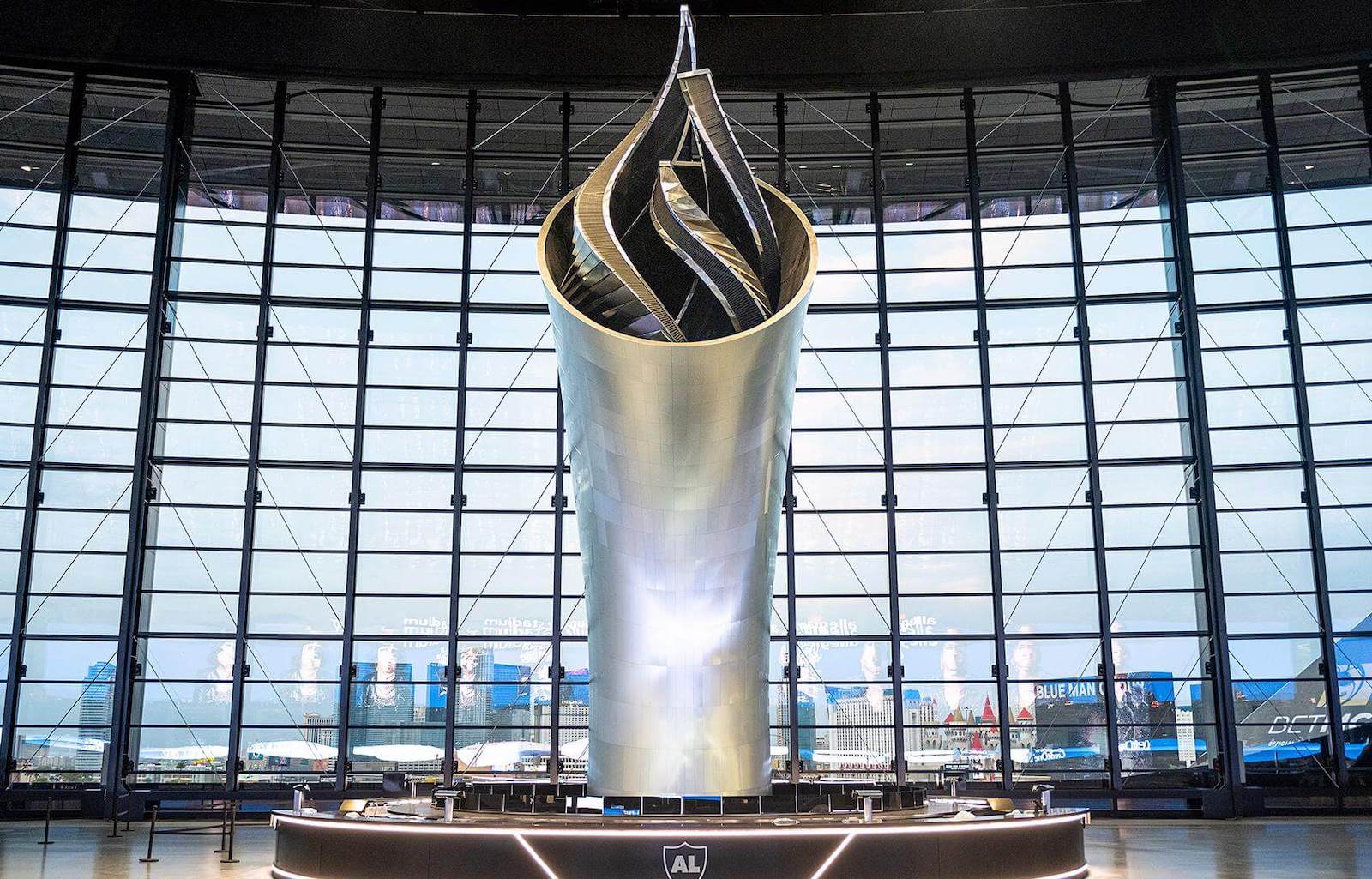 Raider's Al Davis Memorial Torch Clad in Aluminum is World's