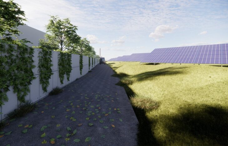 The solar park will be built on more than 28000 square meters