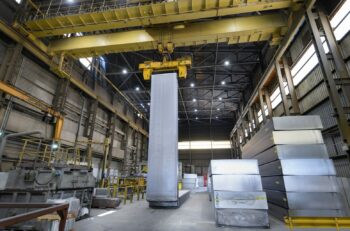 At its Latchford plant in the U.K., Novelis plans to test the use of hydrogen on one of the recycling furnaces.