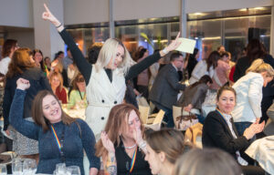 Figure 2. Women gather to network and share their experiences at an EE Women’s Network meeting in Barcelona, Spain.