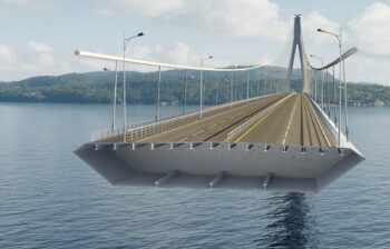 The Langenuen Bridge is a massive aluminum bridge project taking place in Norway. (Source: Hydro.)