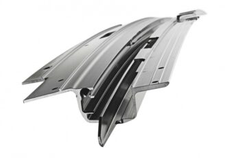 Figure 2. A formed and machined extrusion for a body structure component, which has been designed to integrate well within the vehicle. (Source: UACJ Whitehall.)