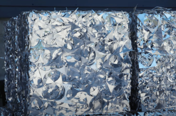 Baled aluminum scrap