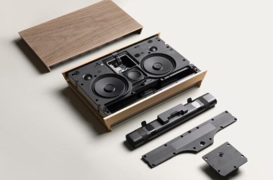 disassembled speaker system