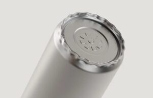 an aluminum can end