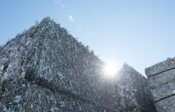 Bales of aluminum scrap