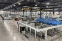 View of an aluminum extrusion line