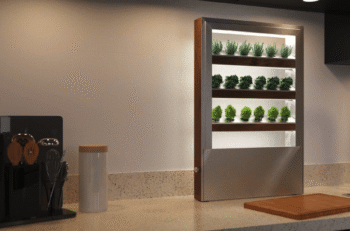“Sylvani” design, a self-sustaining kitchen garden made from extruded aluminum components