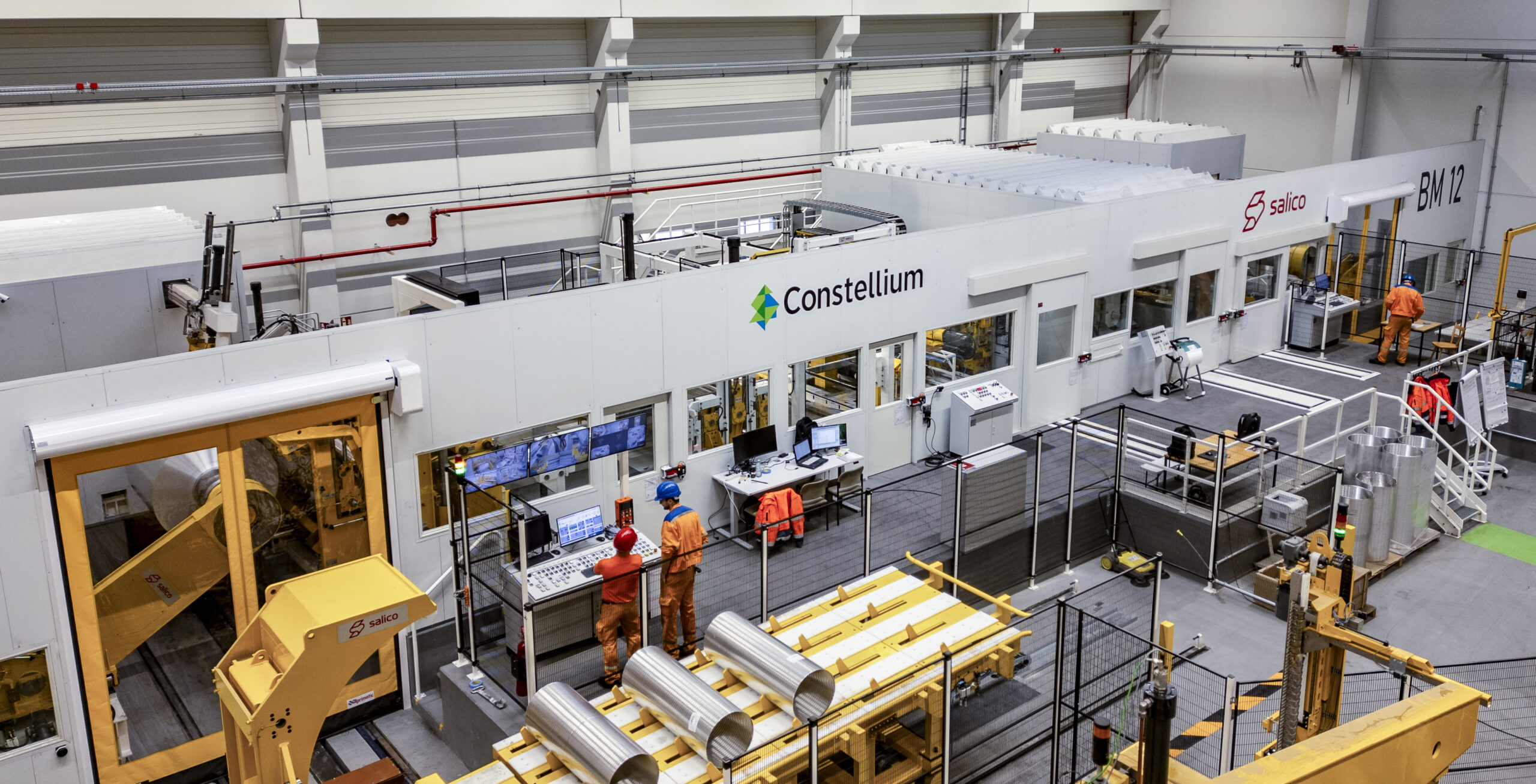 Finishing line for aluminum coil