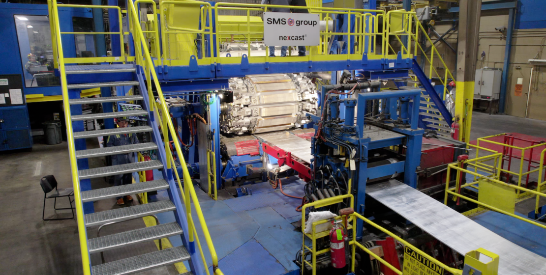 A continuous sheet caster