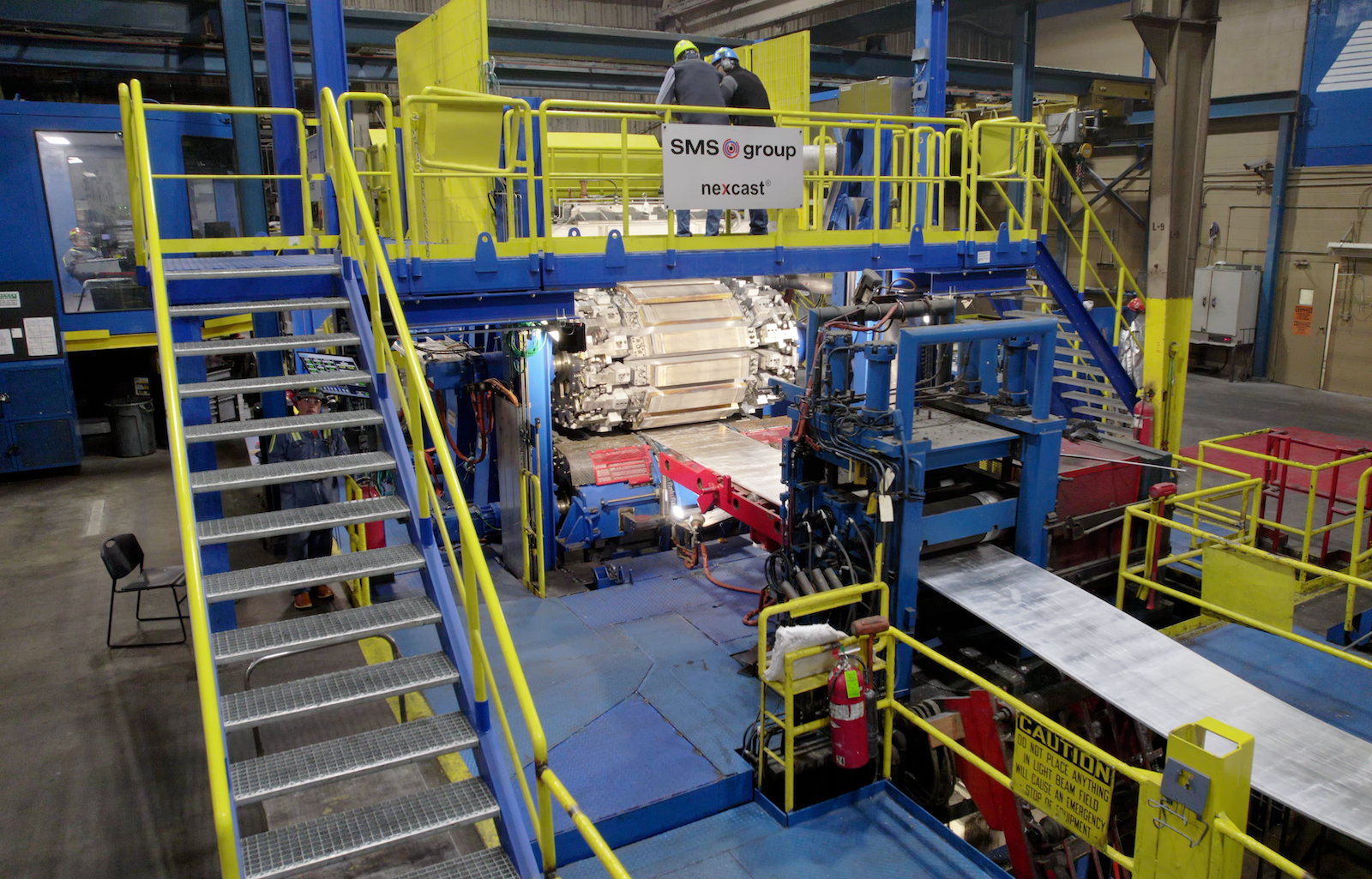 A continuous sheet caster