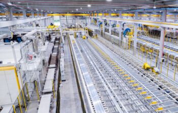 An aluminum extrusion line