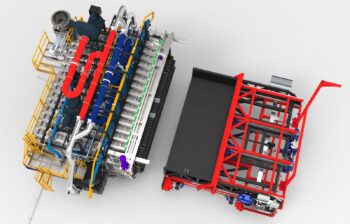 Rendering of the planned equipment