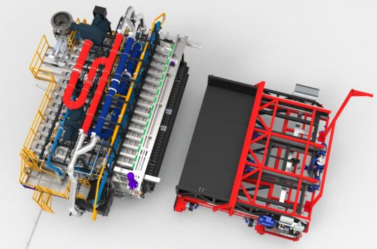 Rendering of the planned equipment