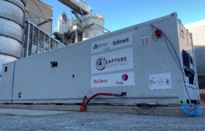 Container for carbon capture