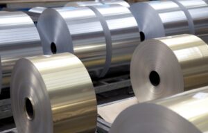 Coils of aluminum foil