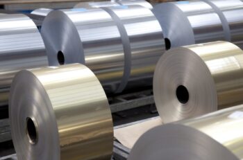 Coils of aluminum foil