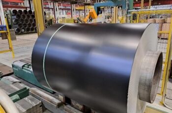 An aluminum coil