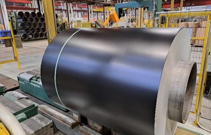 An aluminum coil